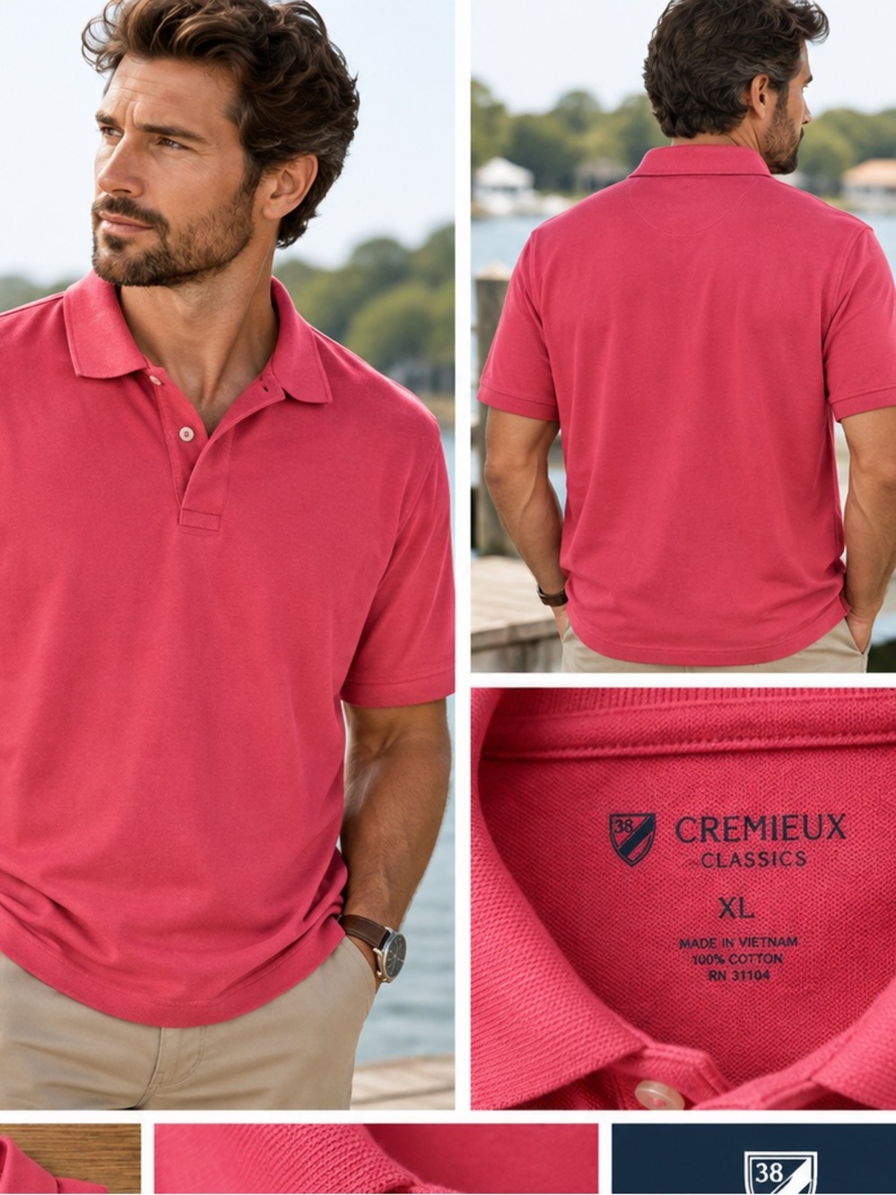 Daniel Cremieux Men’s Red Polo Shirt